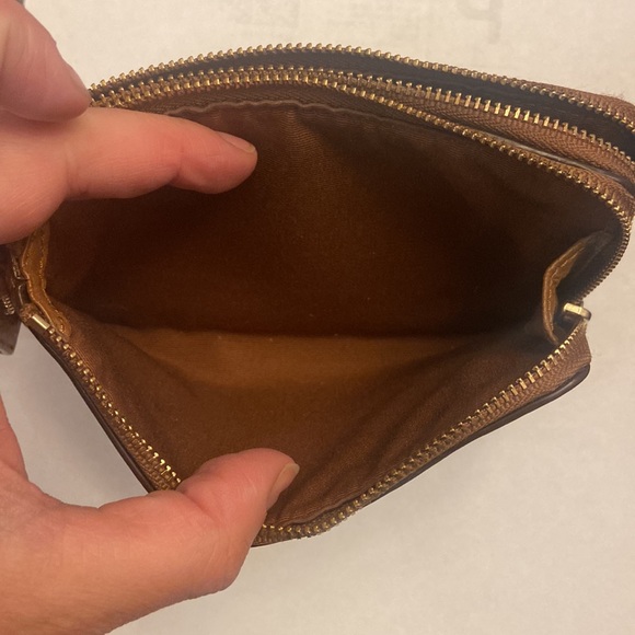 Coach LIKE NEW Double Zipper Wristlet - Picture 7 of 10